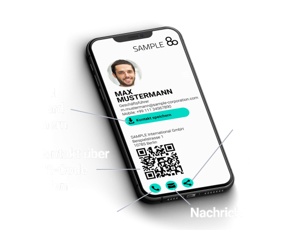 aloqio Business – Digitale Visitenkarte (Monatsabo) – Bild 2